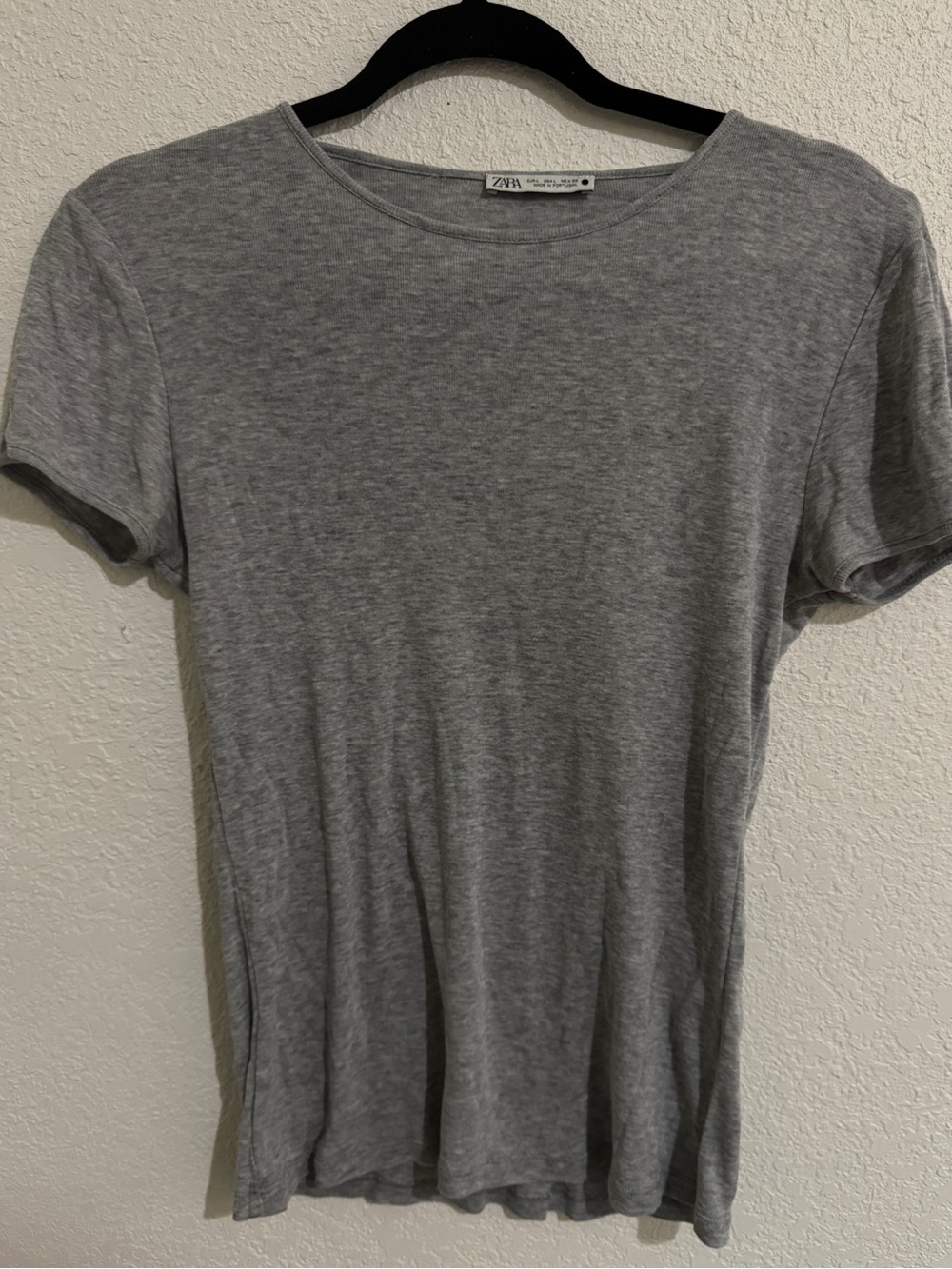 #5 Zara Gray Short-Sleeve Crew Tee